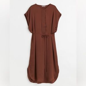 NWT H&M Satin Midi Dress Size S